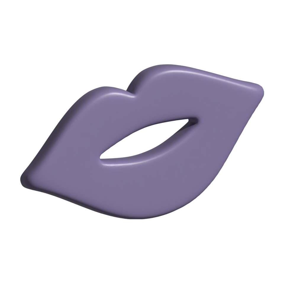 lips 3d icon png