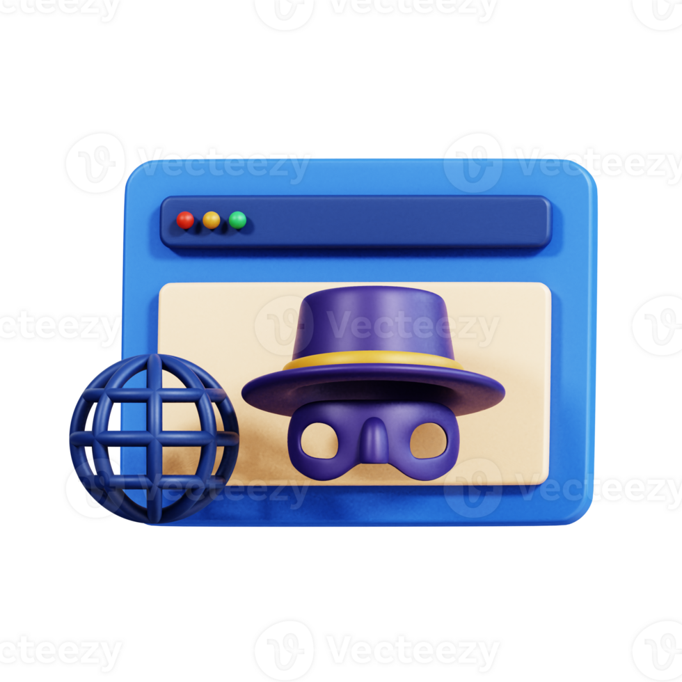 Deep Web 3D Icon png