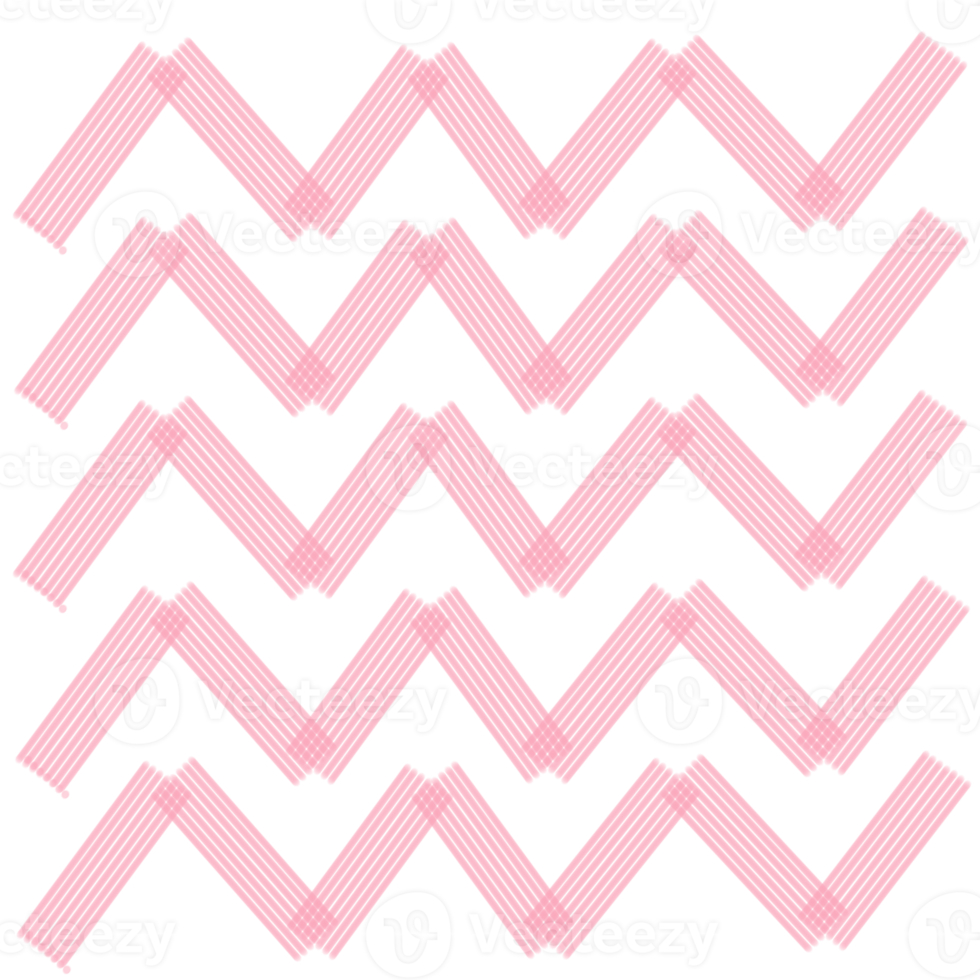 Zigzag pink line background png