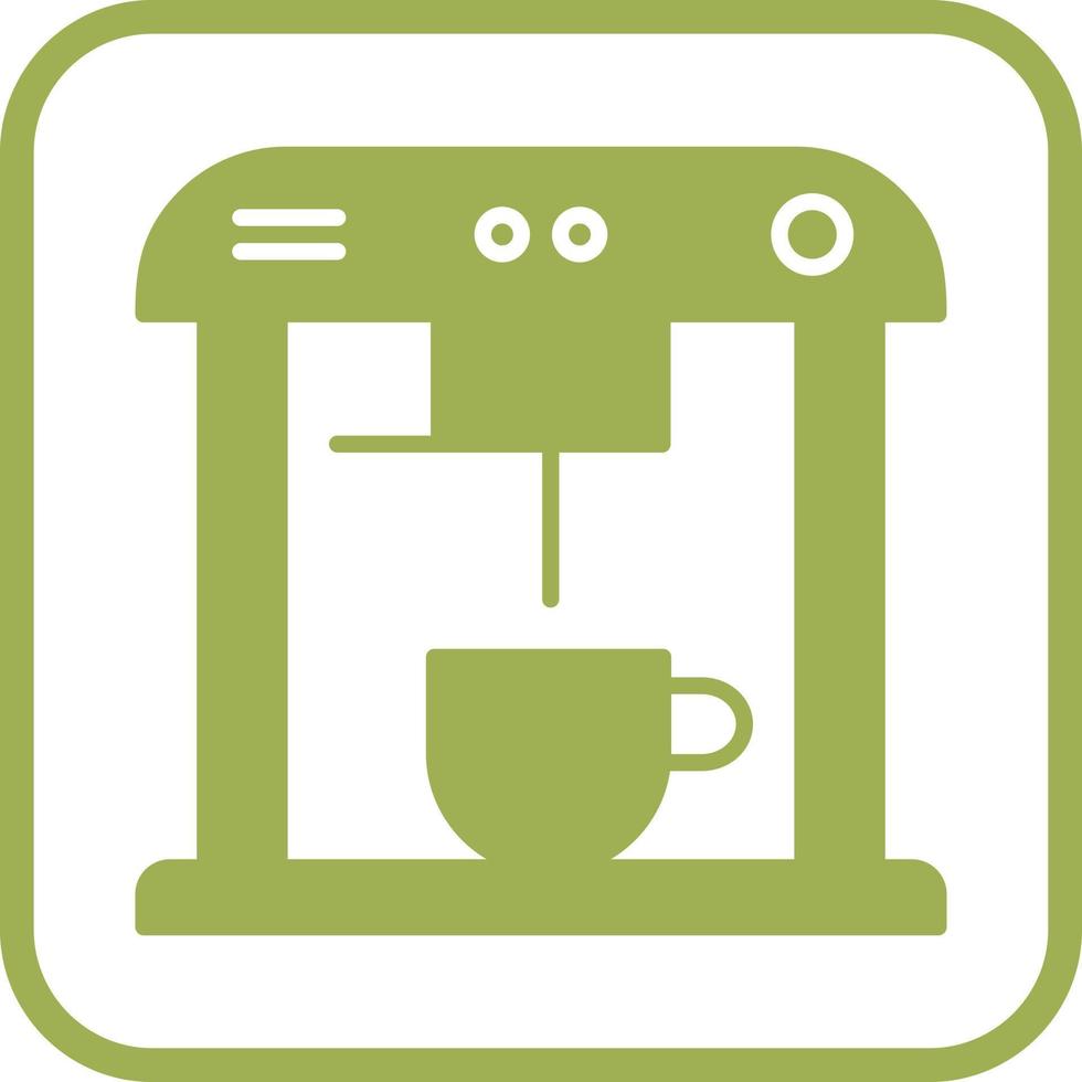 Unique Coffee Machine Vector Icon