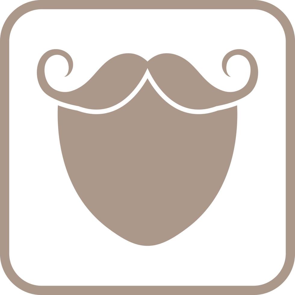 icono de vector de barba y bigote