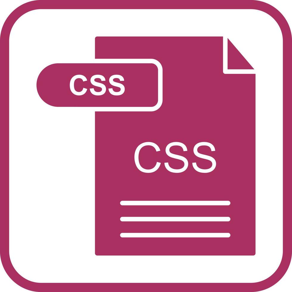 icono de vector de css