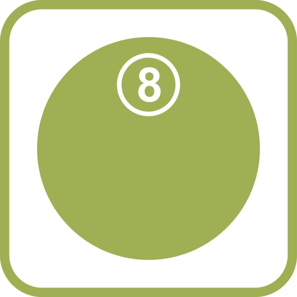 Unique Eight Ball Vector Icon