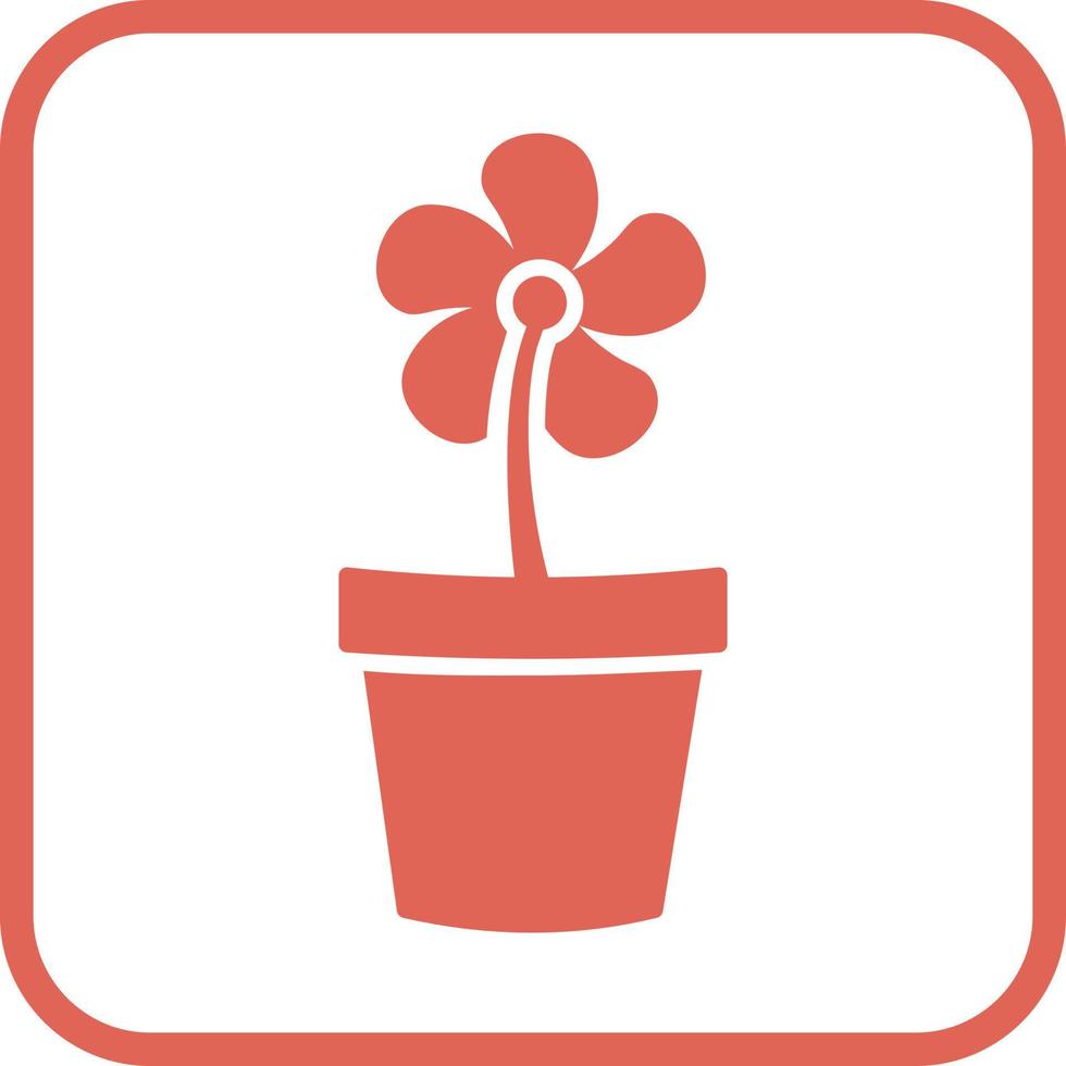 Flower Pot Vector Icon