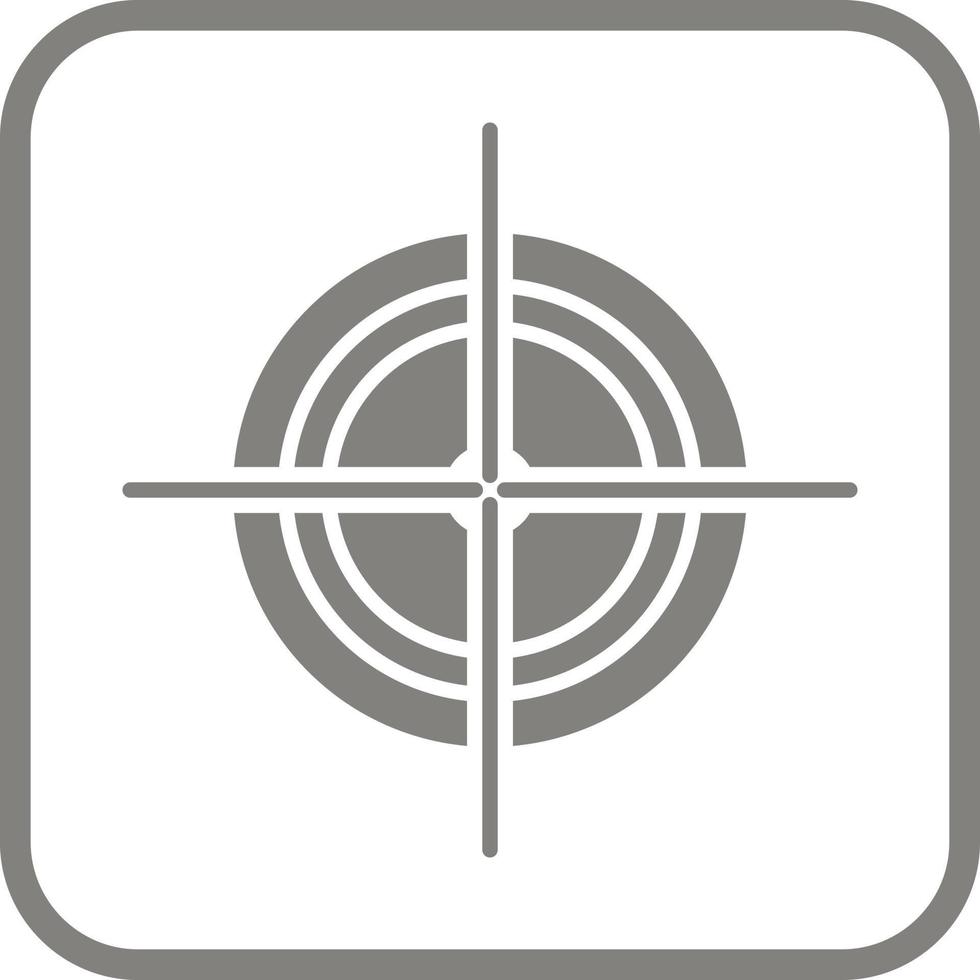 Unique Target Vector Icon