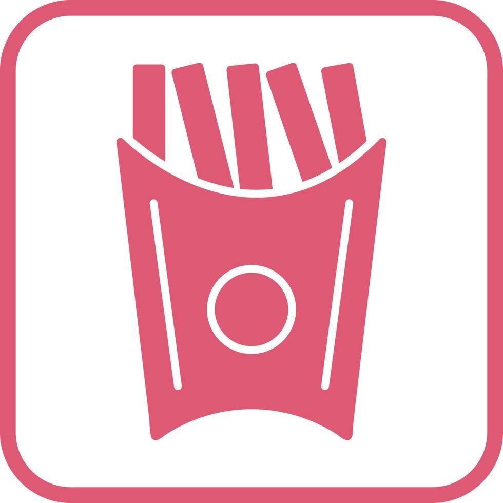 Unique French Fries Vector Icon