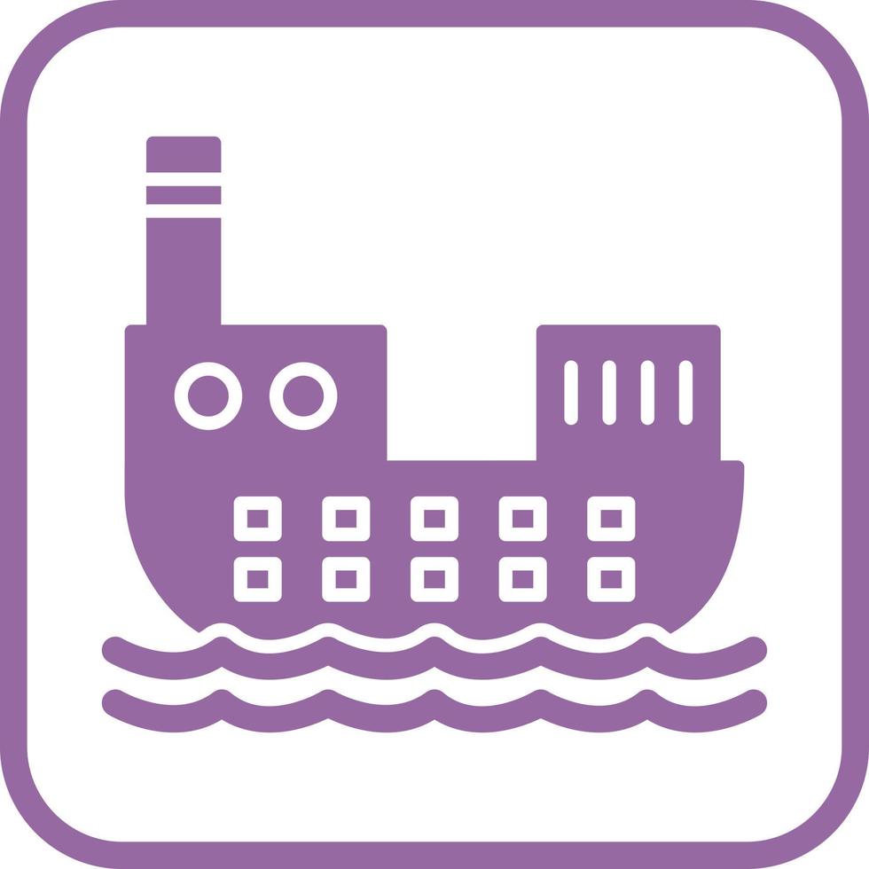 Cargo Ship Vector Icon