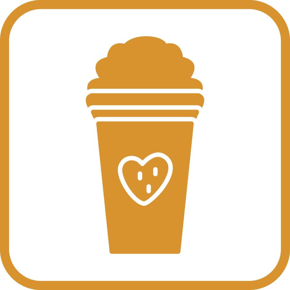 Unique Strawberry Milkshake Vector Icon