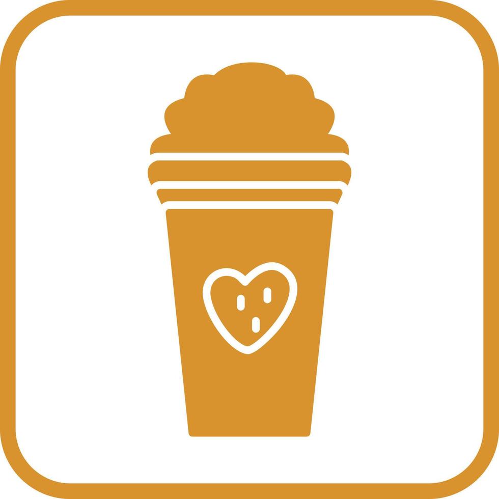 Unique Strawberry Milkshake Vector Icon