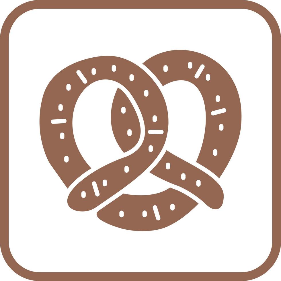 icono de vector de pretzel