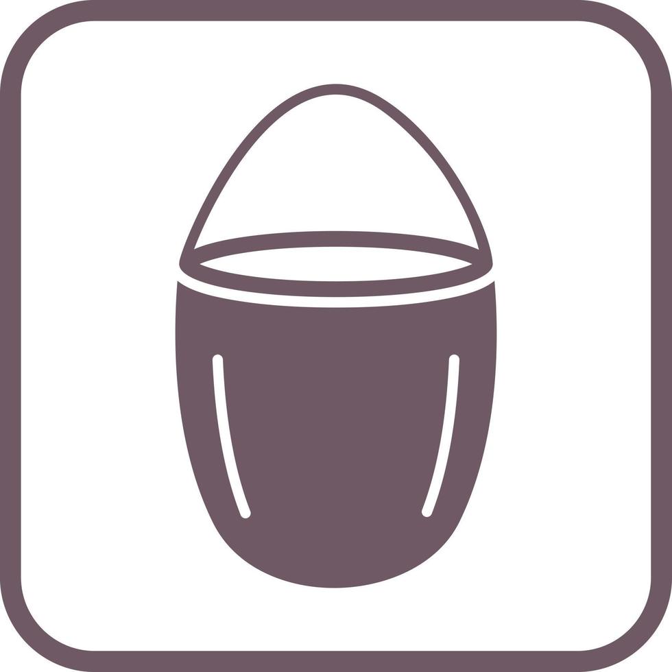 Unique Water Bucket Vector Icon