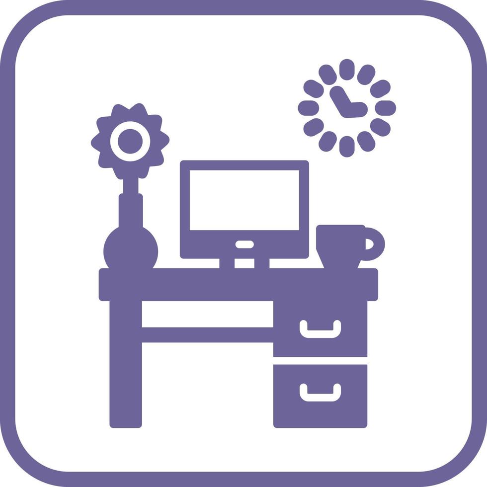 Work Table Vector Icon