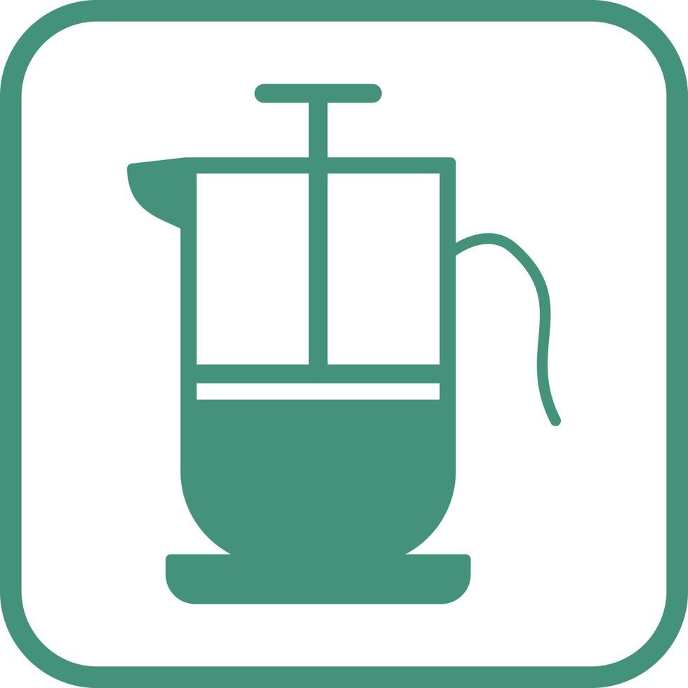 French Press Vector Icon