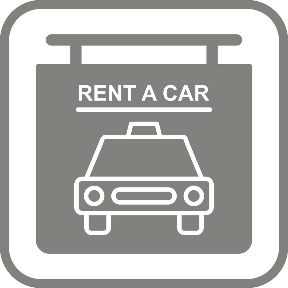 Rent a Car Vector Icon