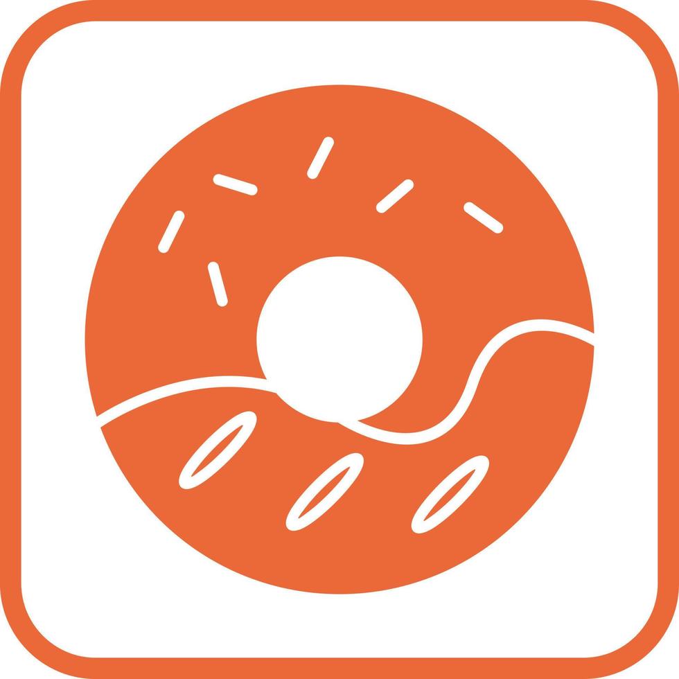 icono de vector de donut de crema