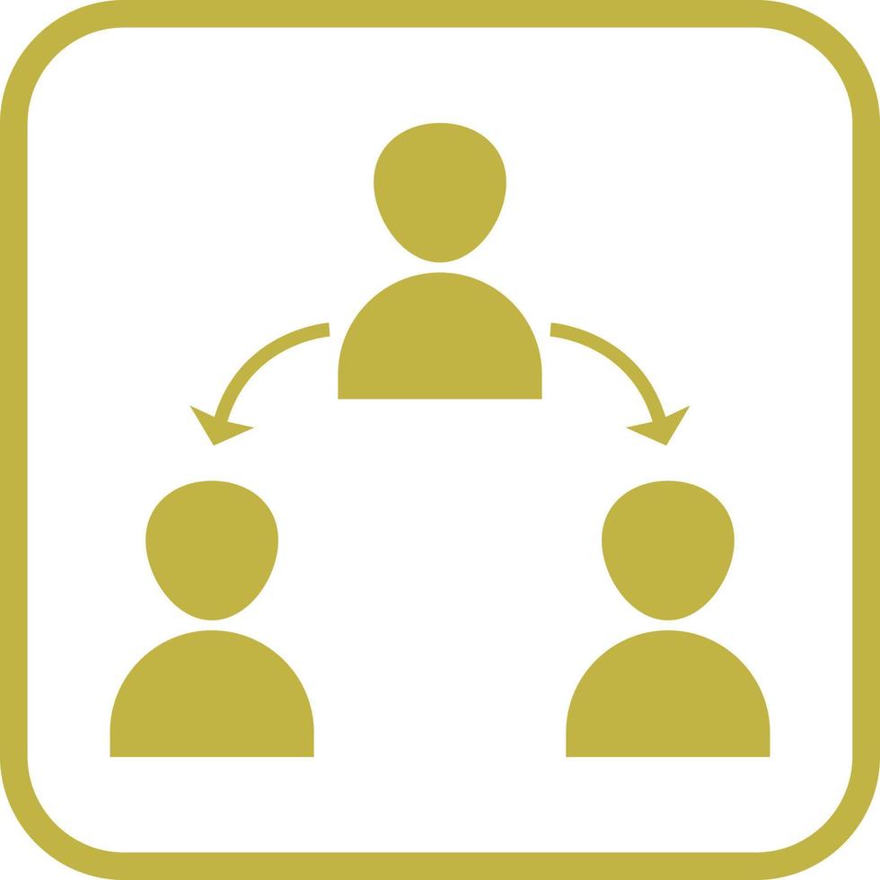 Unique Connected Users Vector Icon