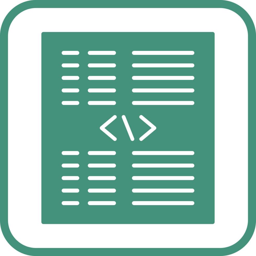 Piece of Code Vector Icon