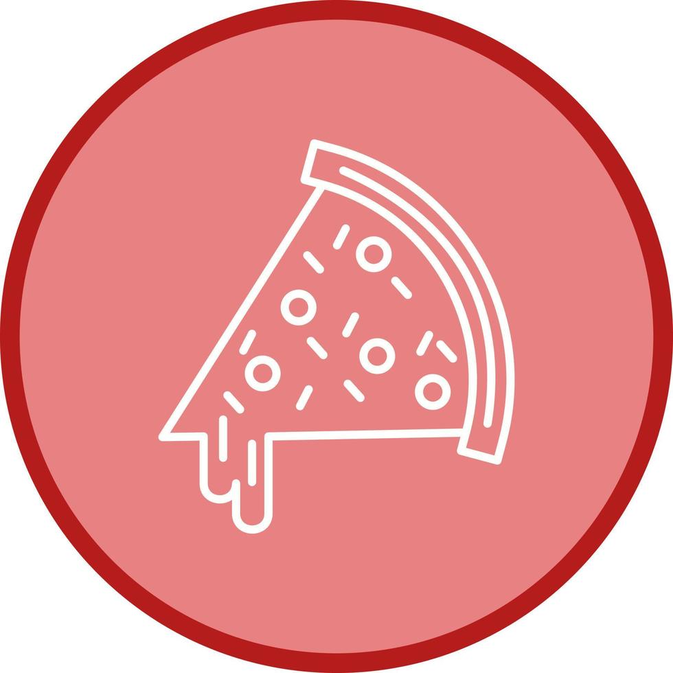 icono de vector de rebanada de pizza