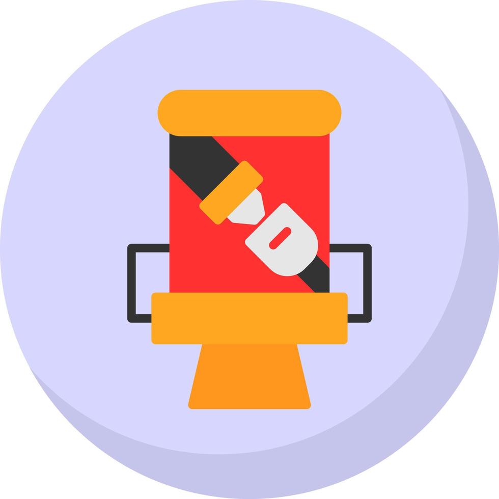 Seat Belt Vector Icon Design