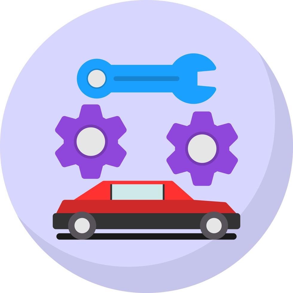 Car Maintenance Vector Icon Design