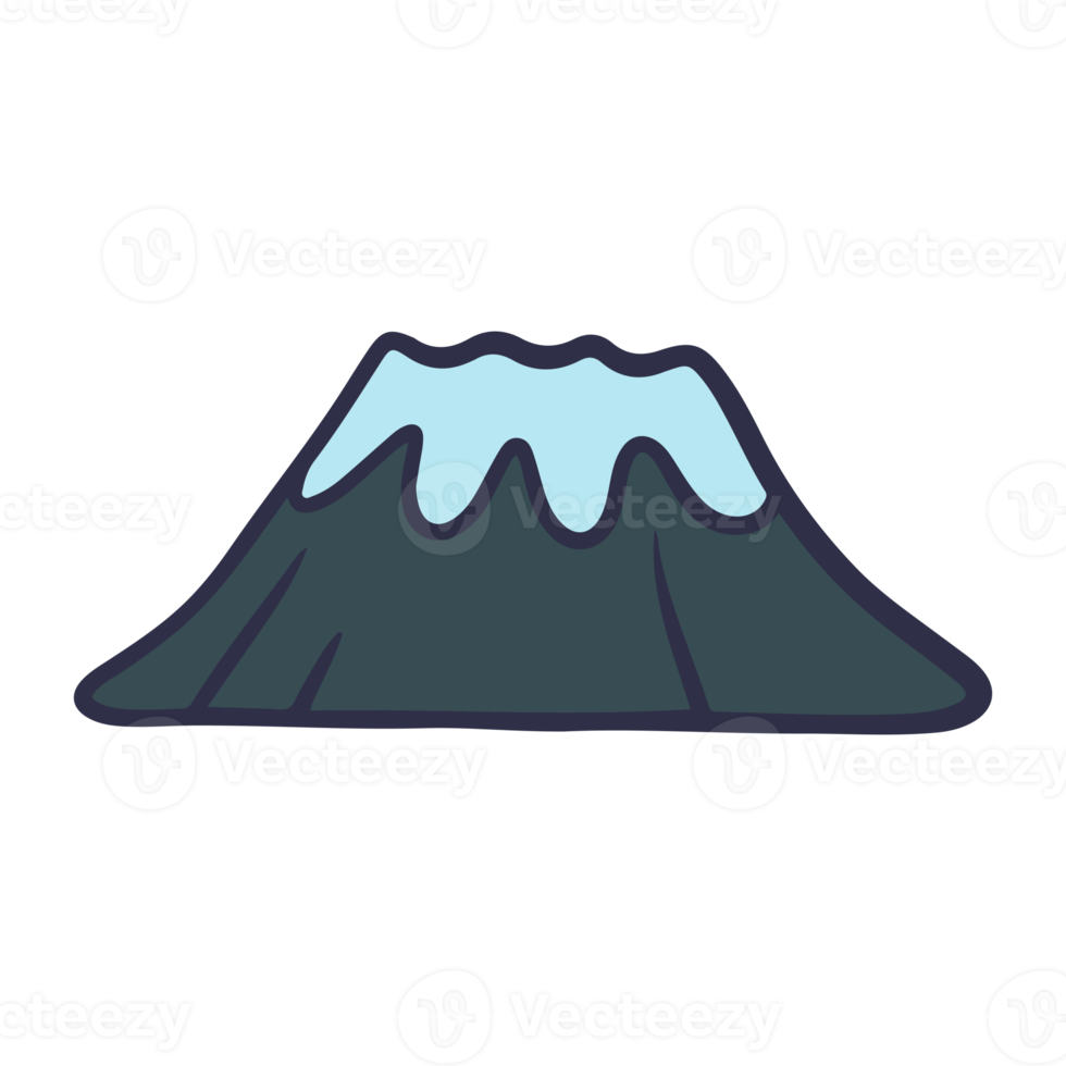 simples montanha ilustração png