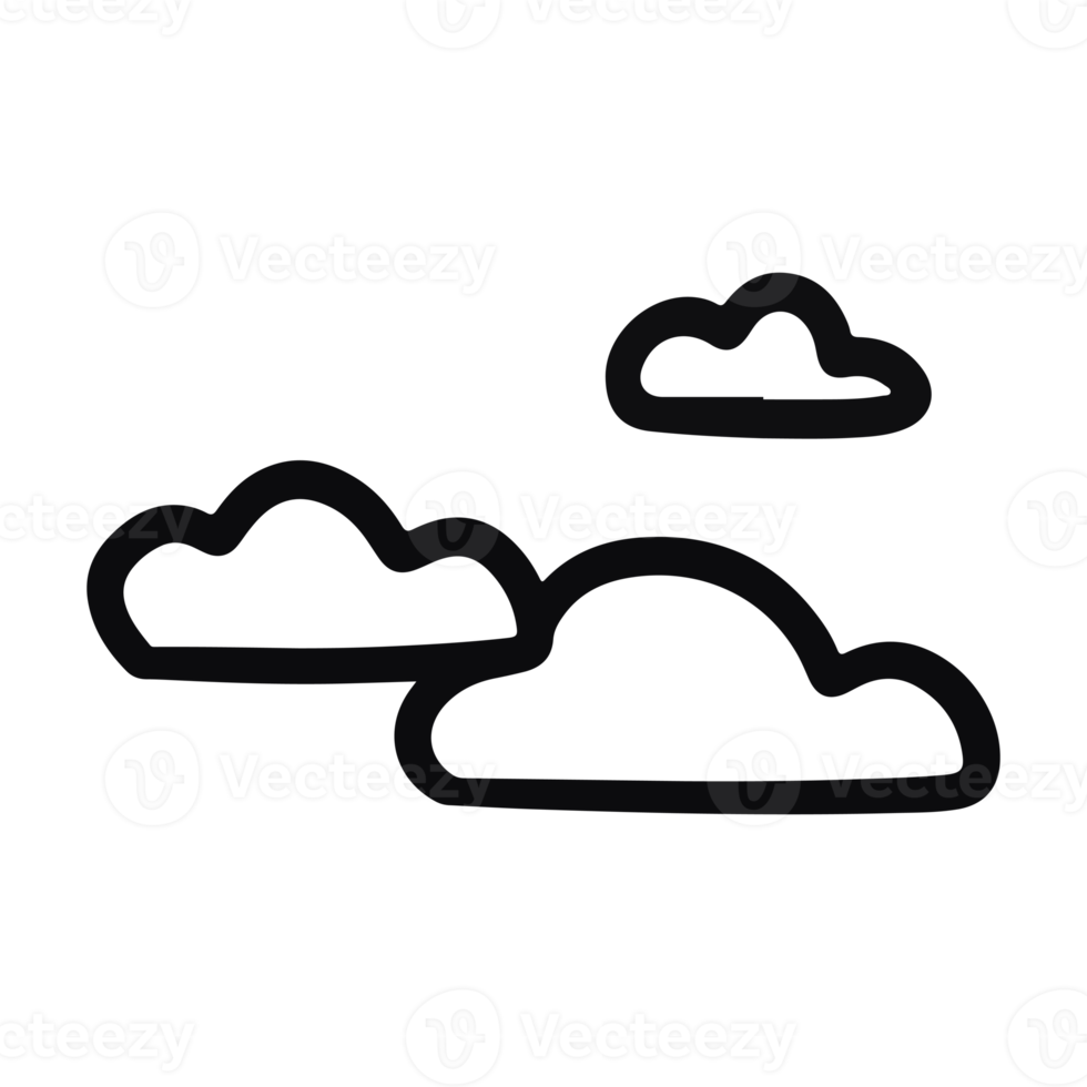 simple cloud element png