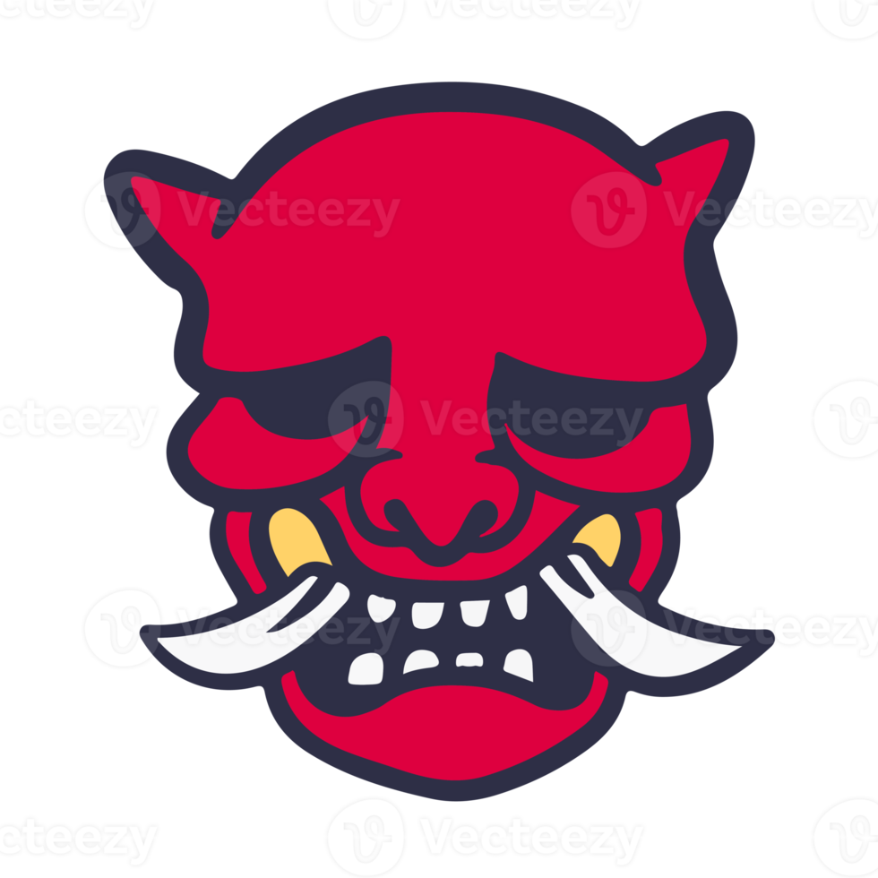 skull oni mask png