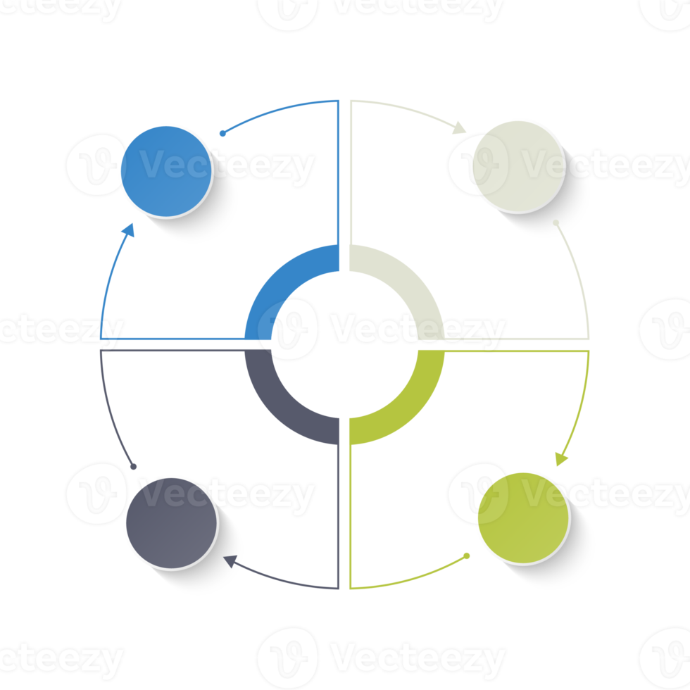 Infographic with 4 steps, process or options. png