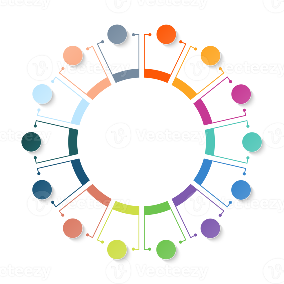 Infographic with 14 steps, process or options. png
