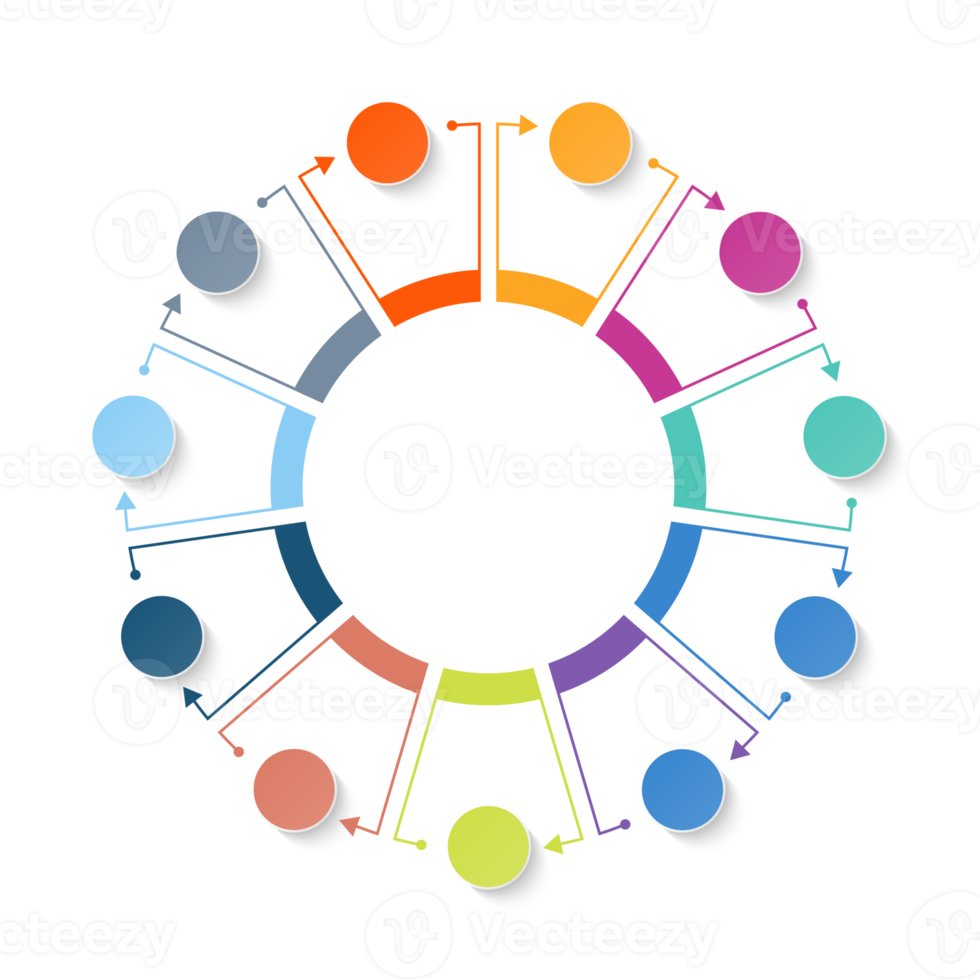 Infografik mit 11 Schritten, Prozess oder Optionen. png