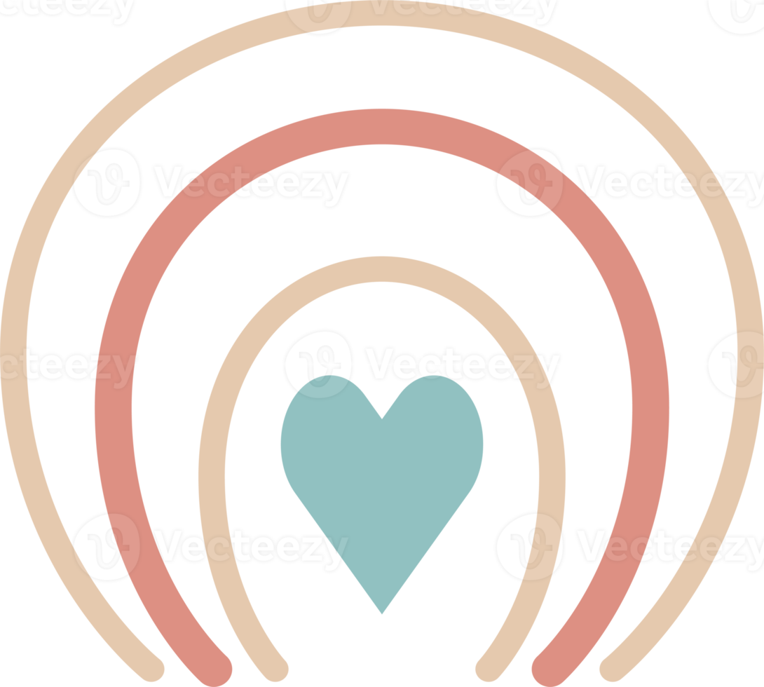 Boho design element. PNG with transparent background