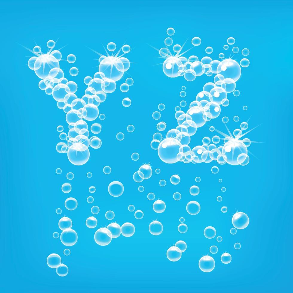 burbuja letras vector ilustración