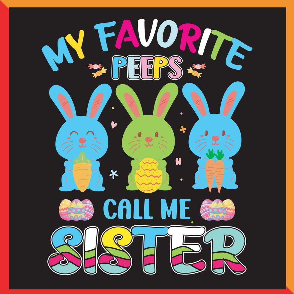 easter day illustrator t-shirt design vector