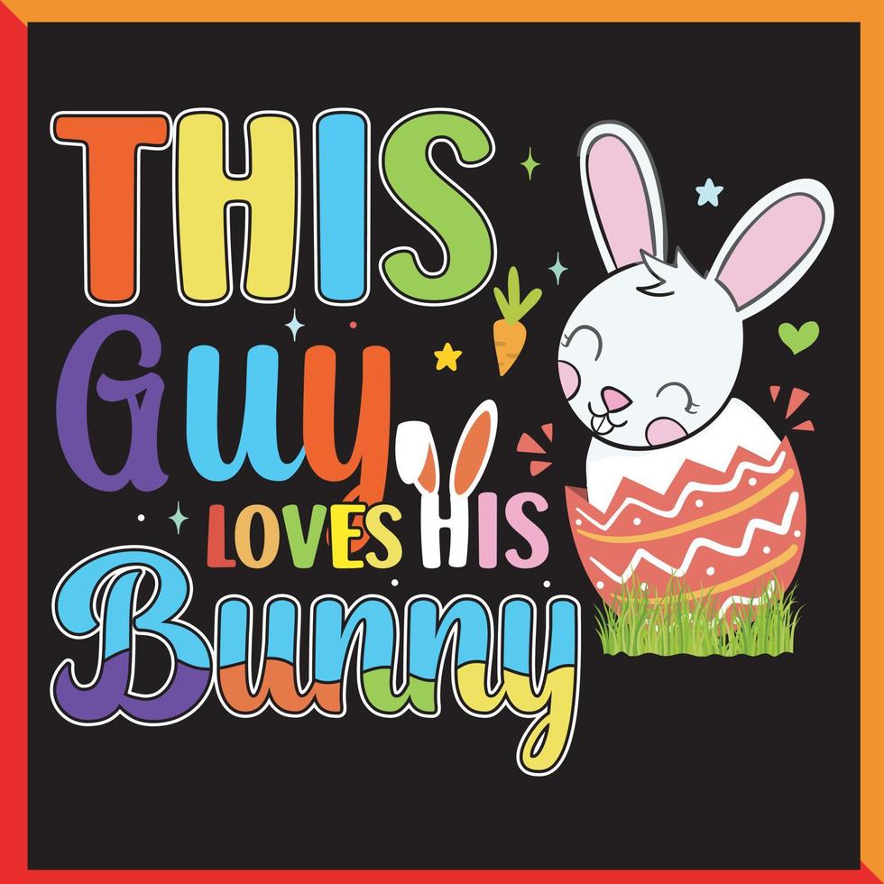 easter day illustrator t-shirt design vector