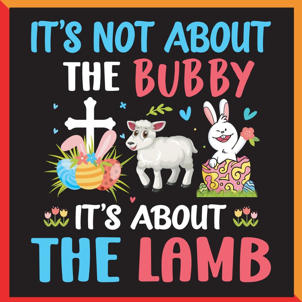 Pascua de Resurrección día ilustrador camiseta diseño vector