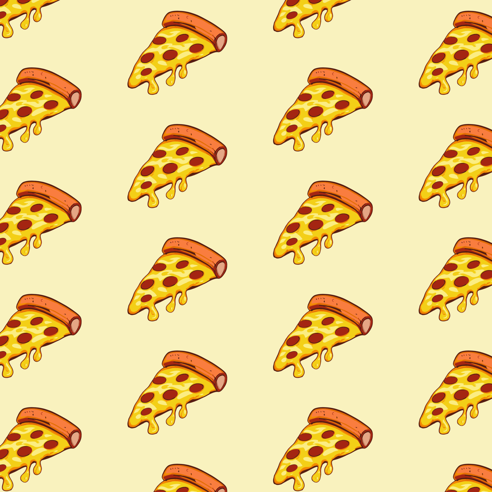Vector seamless pizza pattern. 19900853 Vector Art at Vecteezy
