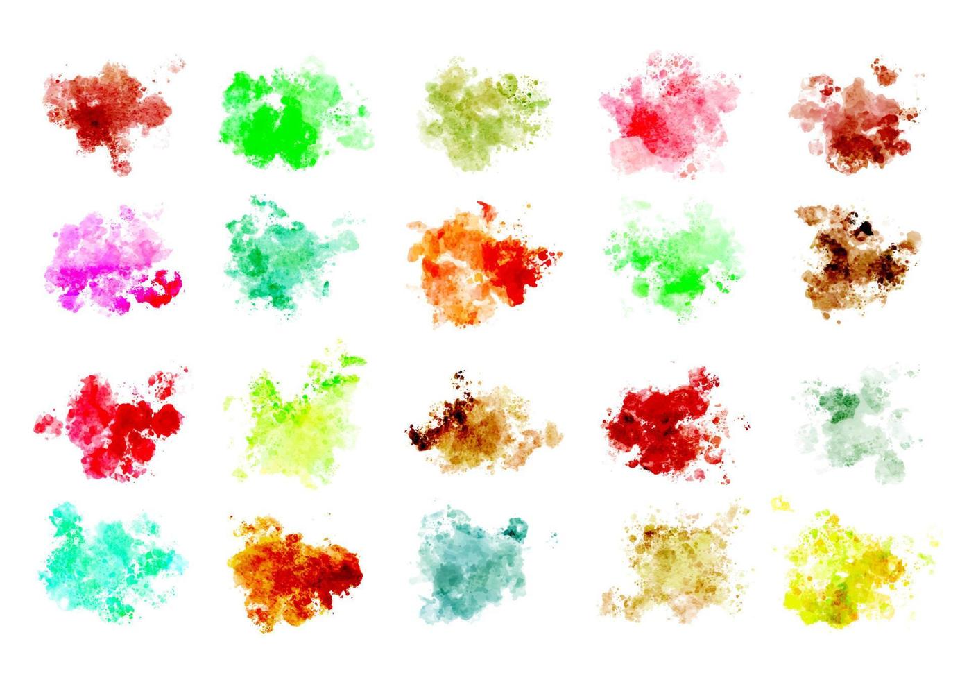 watercolor vector stains