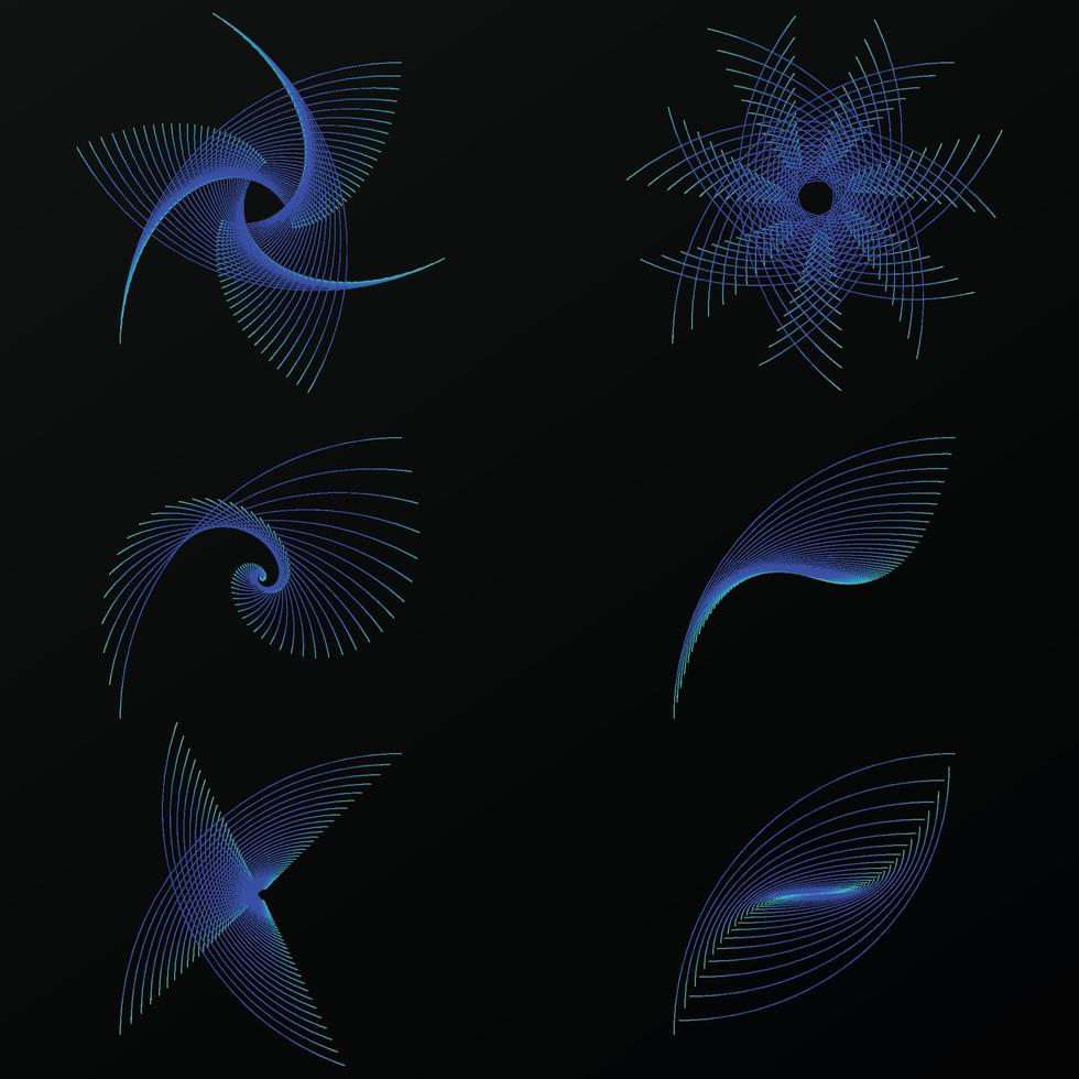 Vector Collection of random wave object