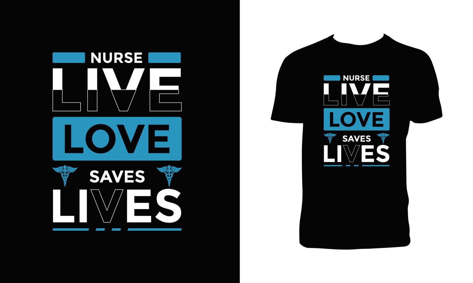 Nurse Typography T Shirt Design And Illustration. vector