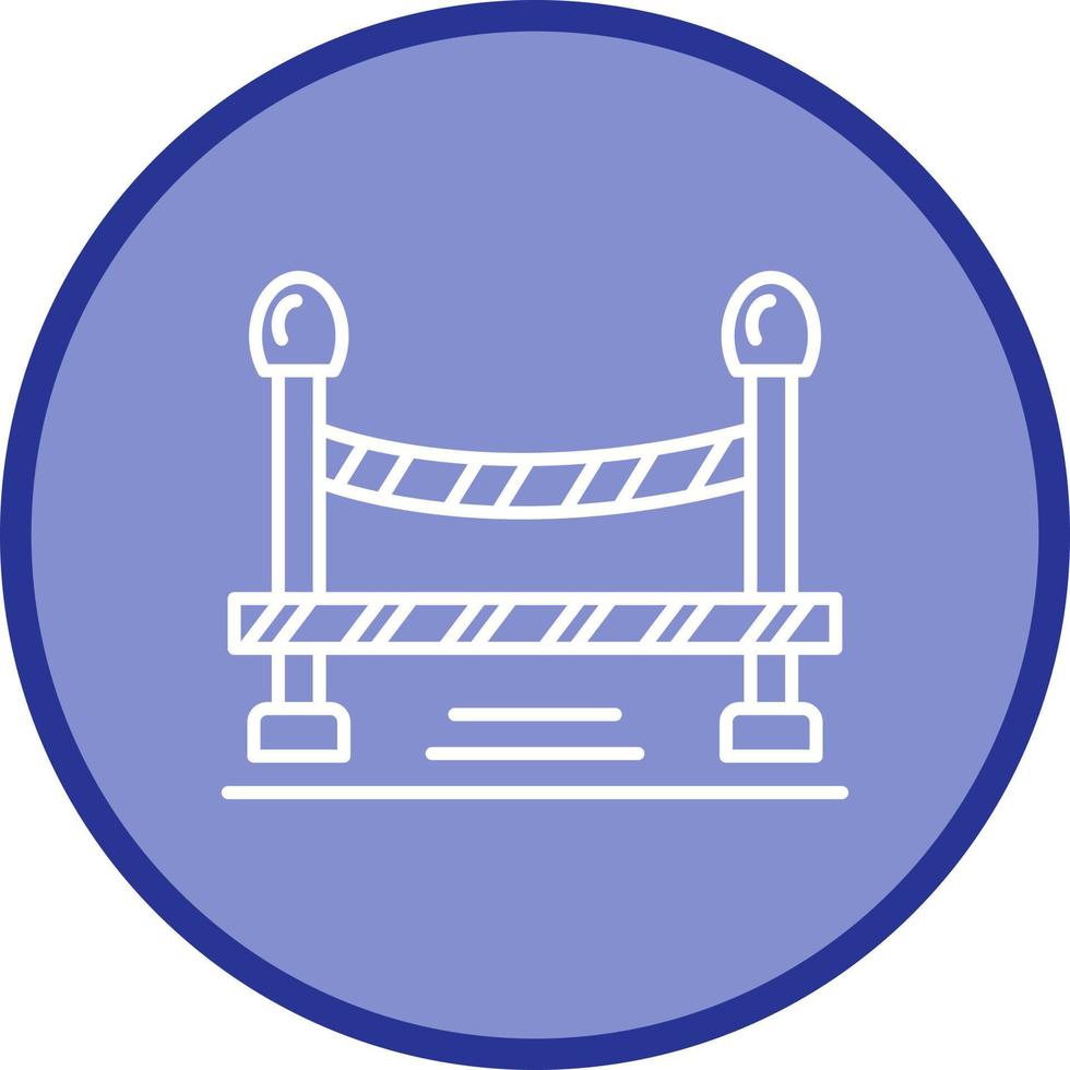 Do Not Cross Line Vector Icon