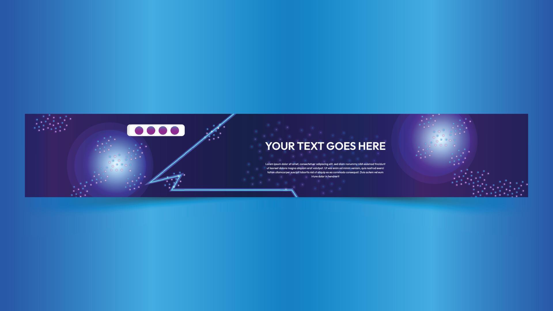 Youtube cover banner template, channel art design, video tutorial