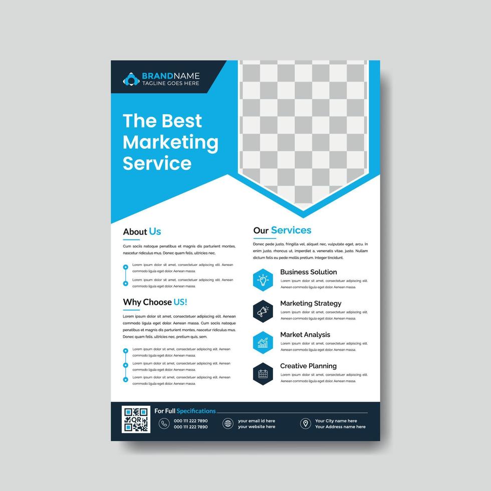 Business Brochure Flyer Design layout Template, Blur Background, Template Vector Design for Magazine, Poster, Corporate Presentation, Portfolio, Flyer infographic