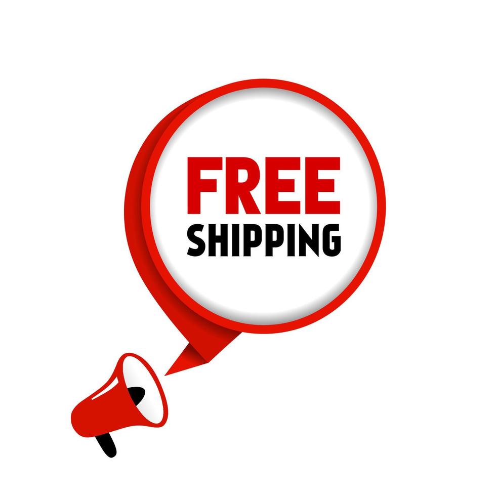 Free shipping badge. Free delivery. Modern vector. vector