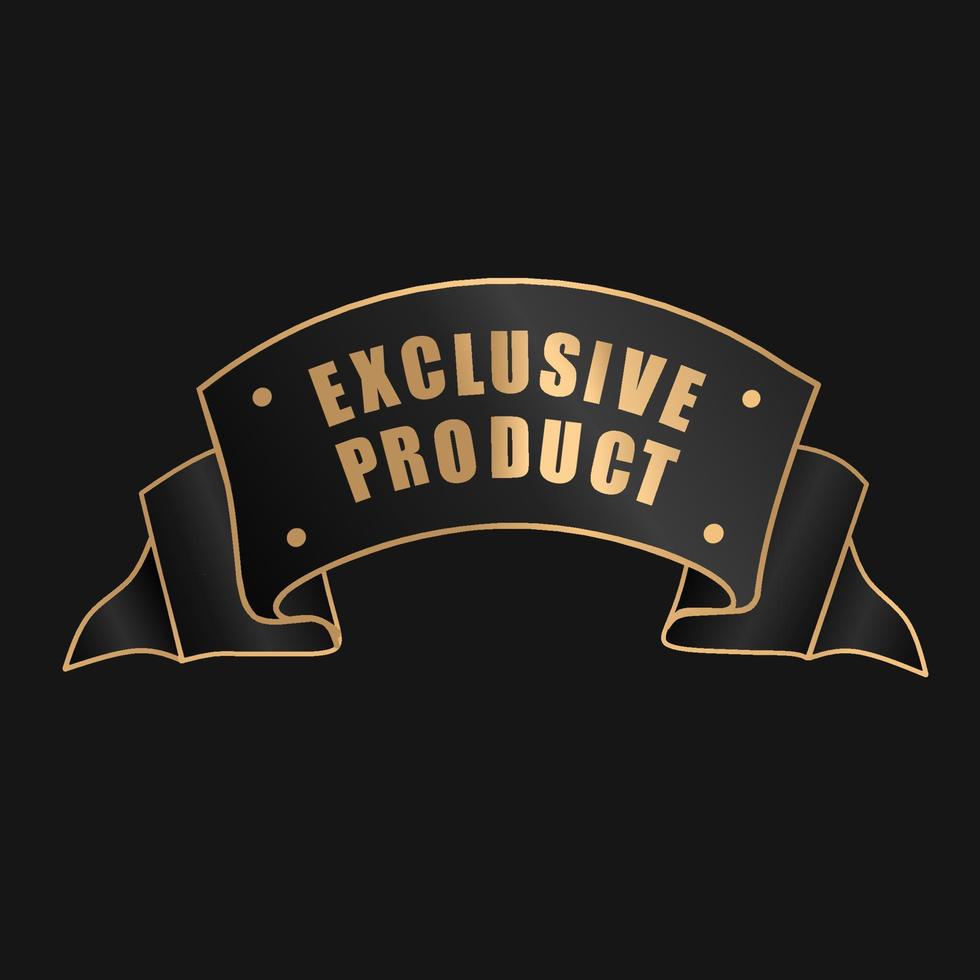 Exclusive product. Exclusive product banner design. Modern banner. Flat vector illustration.