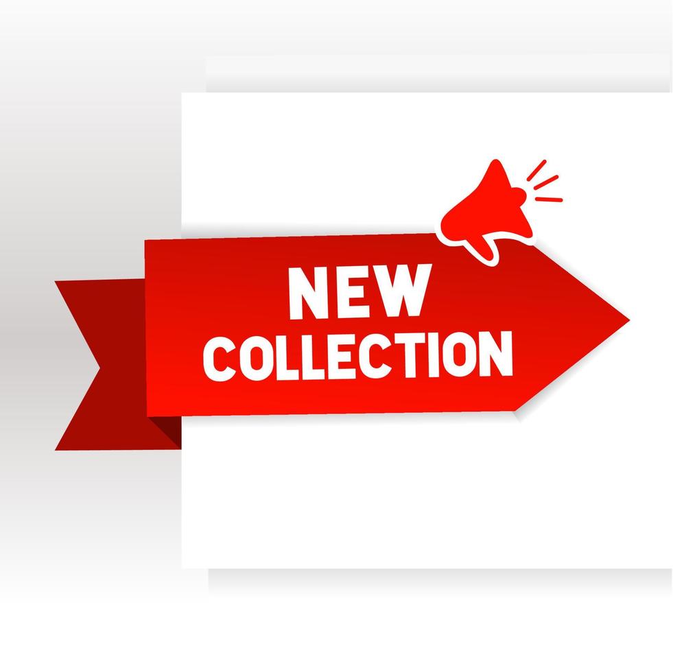 New collection banner template. Design for advertising design, business, banner. Vector illustration new label design.