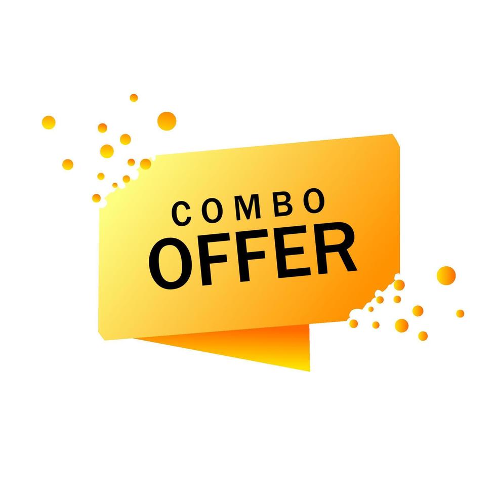 Combo offer banner design. Big discount banner design. Modern vector illustration.