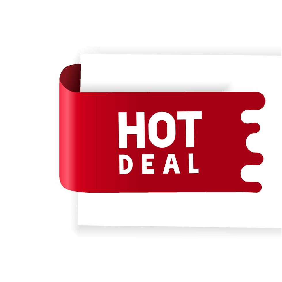 Hot deal banner. Icon hot deal design. Hot deal template, decoration, discount, promo, poster, modern vector. vector