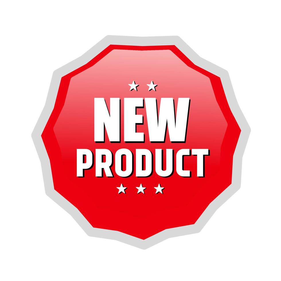 New product icon. Badge icon. Sign. Vector. vector