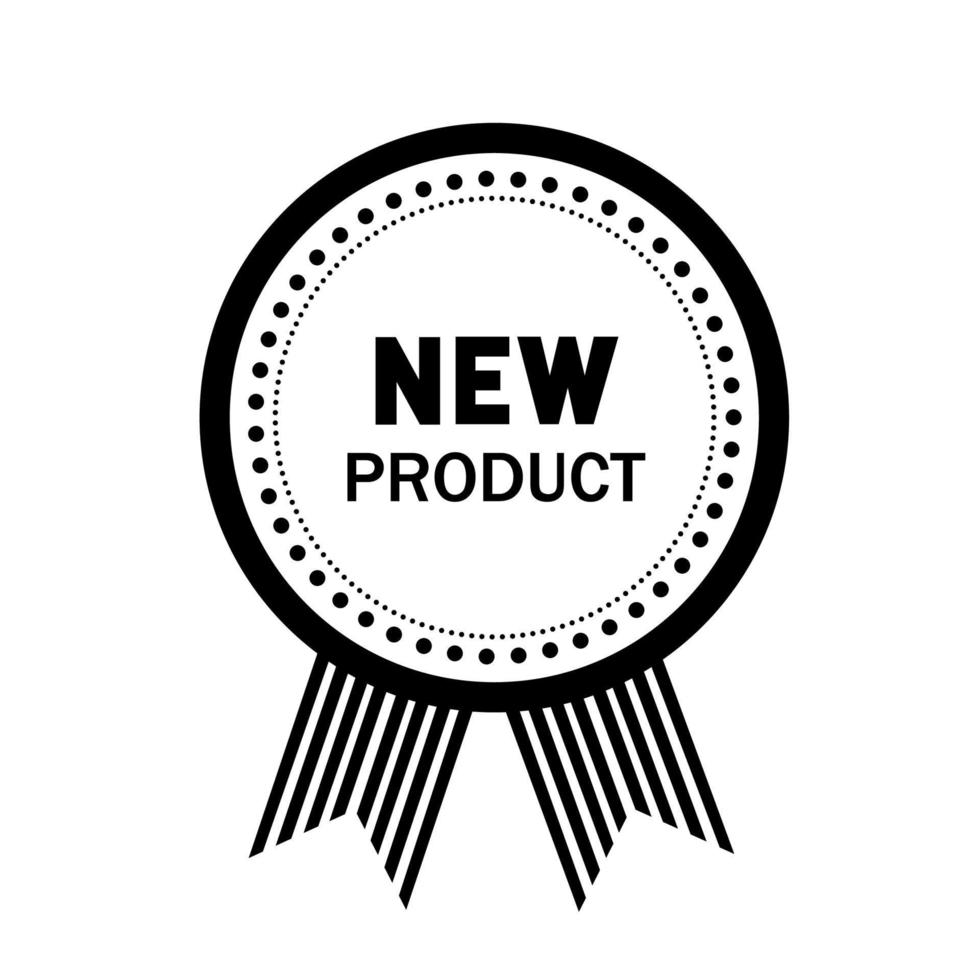 New product banner. New product label badge. Icon new product. Store badge icon. Flat vector. vector