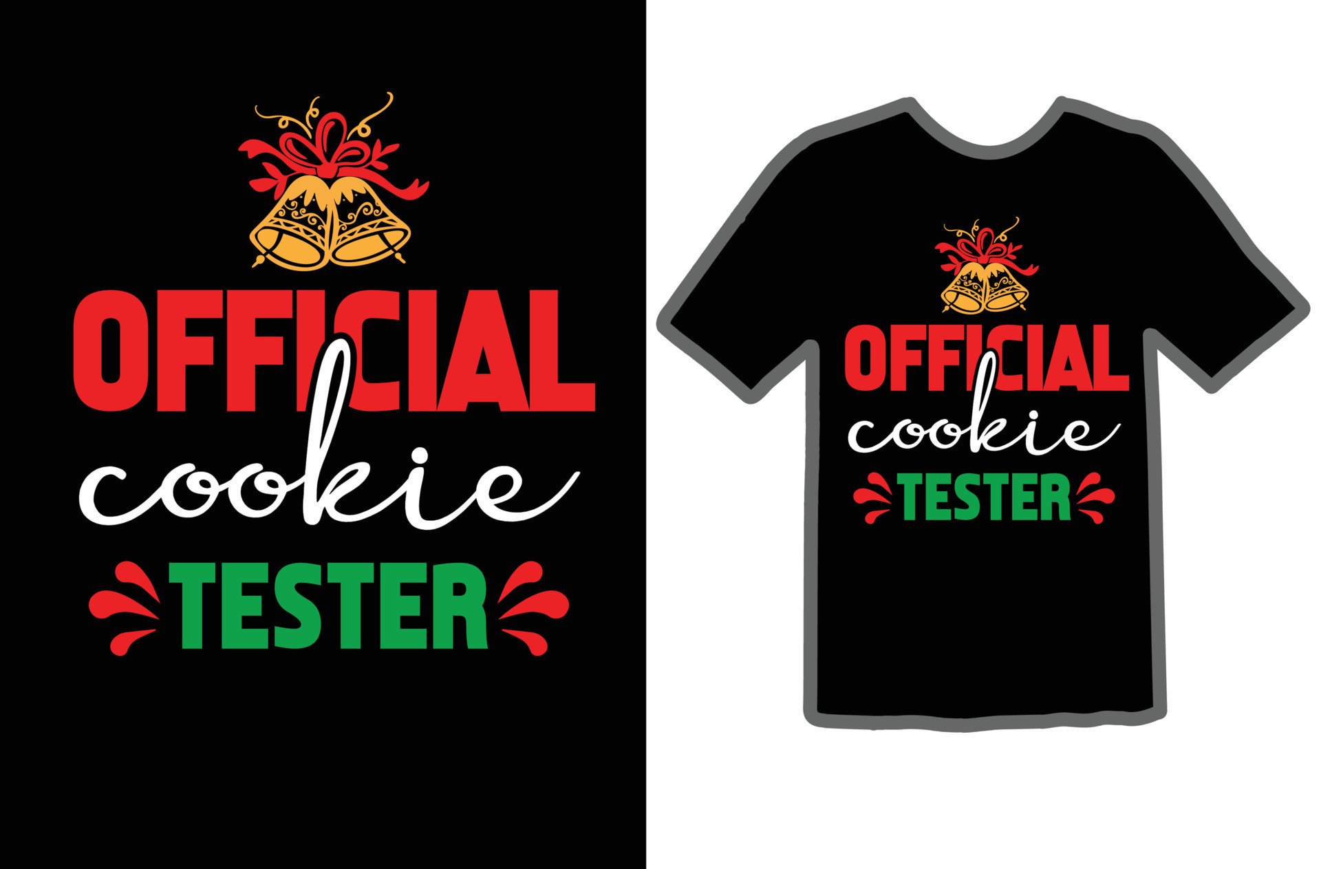 Official Cookie Tester svg t shirt design 19902289 Vector Art at Vecteezy
